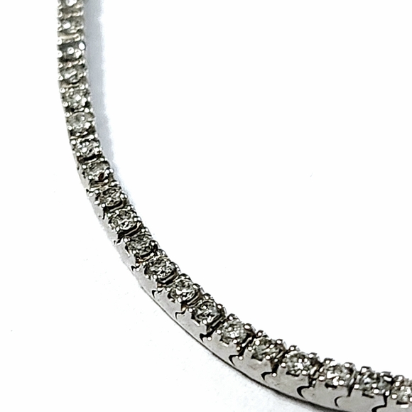 1.00 ct Diamond 10K Gold Bracelet Certificate - Picture 3 of 17